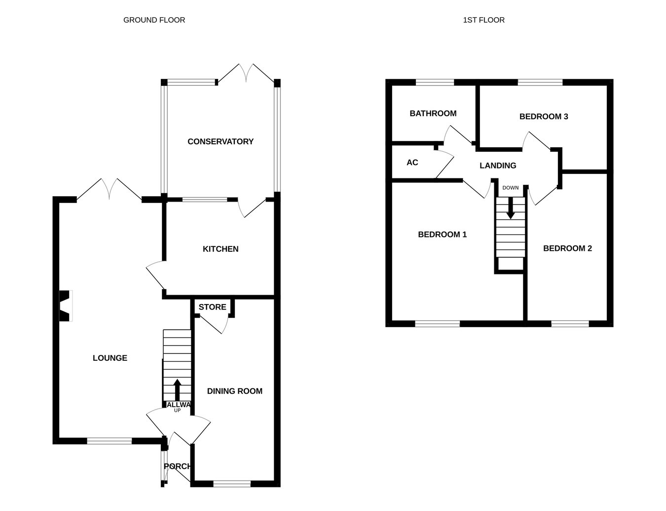 15, Oak Drive, Tewkesbury floorplan