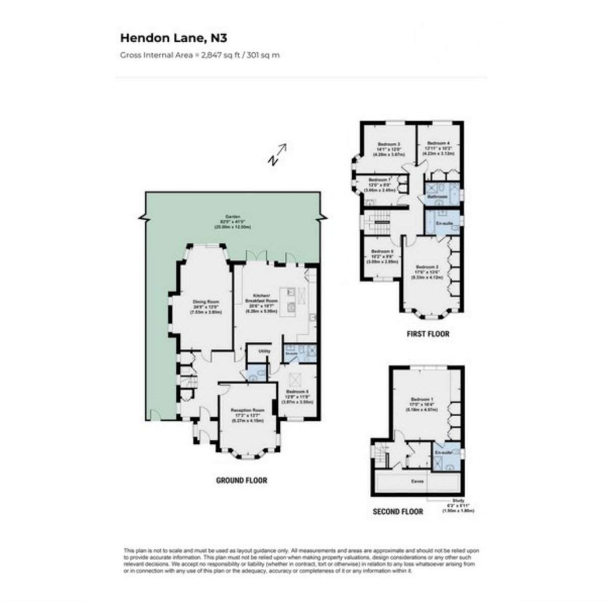 150, Hendon Lane, London floorplan