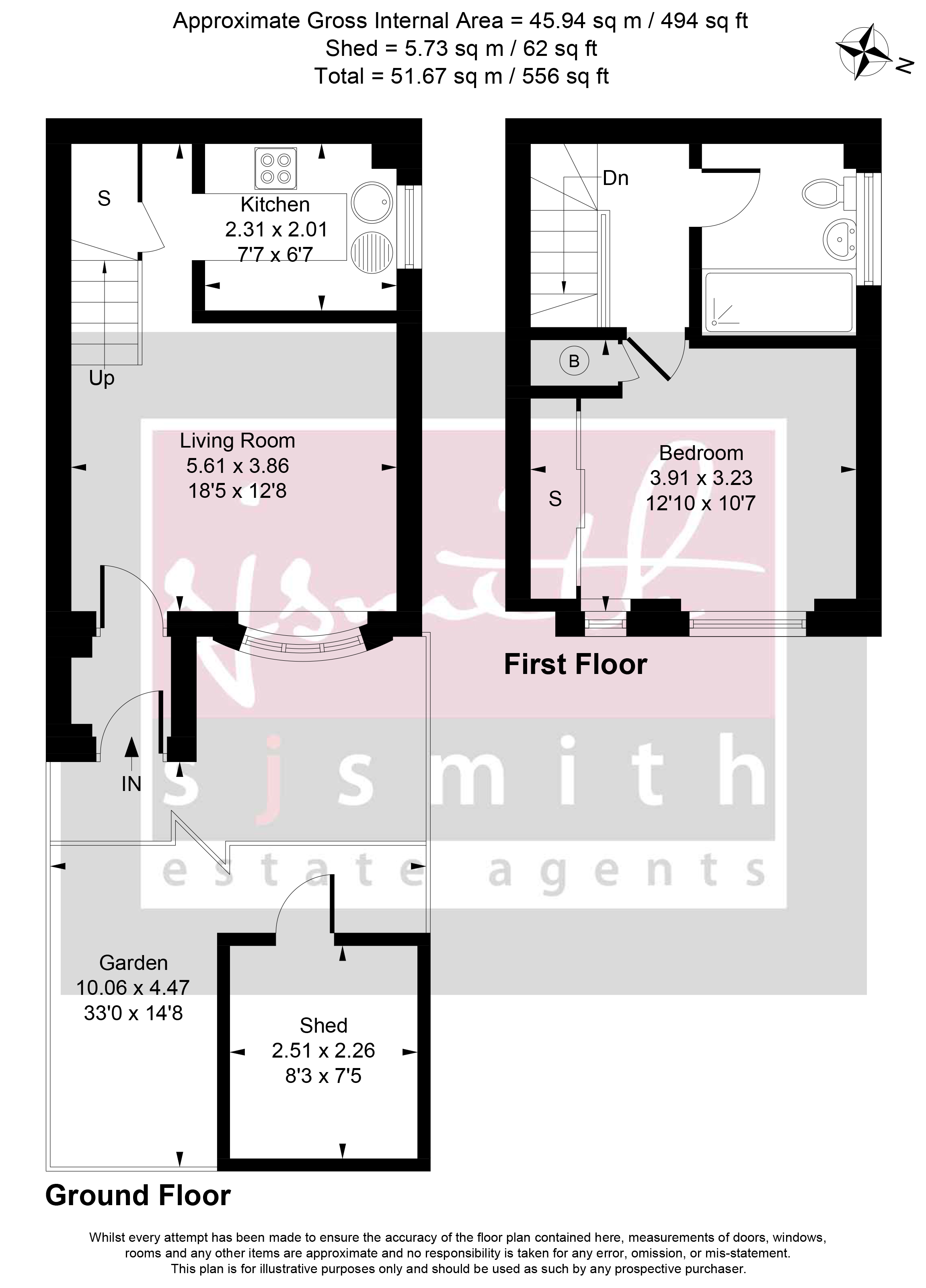 68, Reedsfield Road, Ashford floorplan
