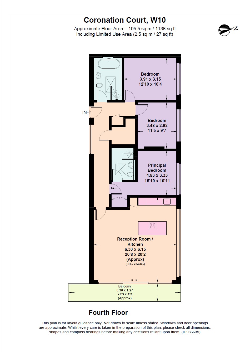 Brewster Gardens, London floorplan