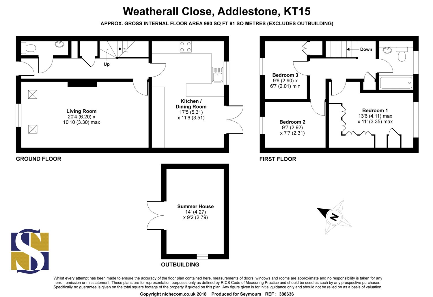 3 Bedrooms Terraced house for sale in Rowtown, Surrey KT15