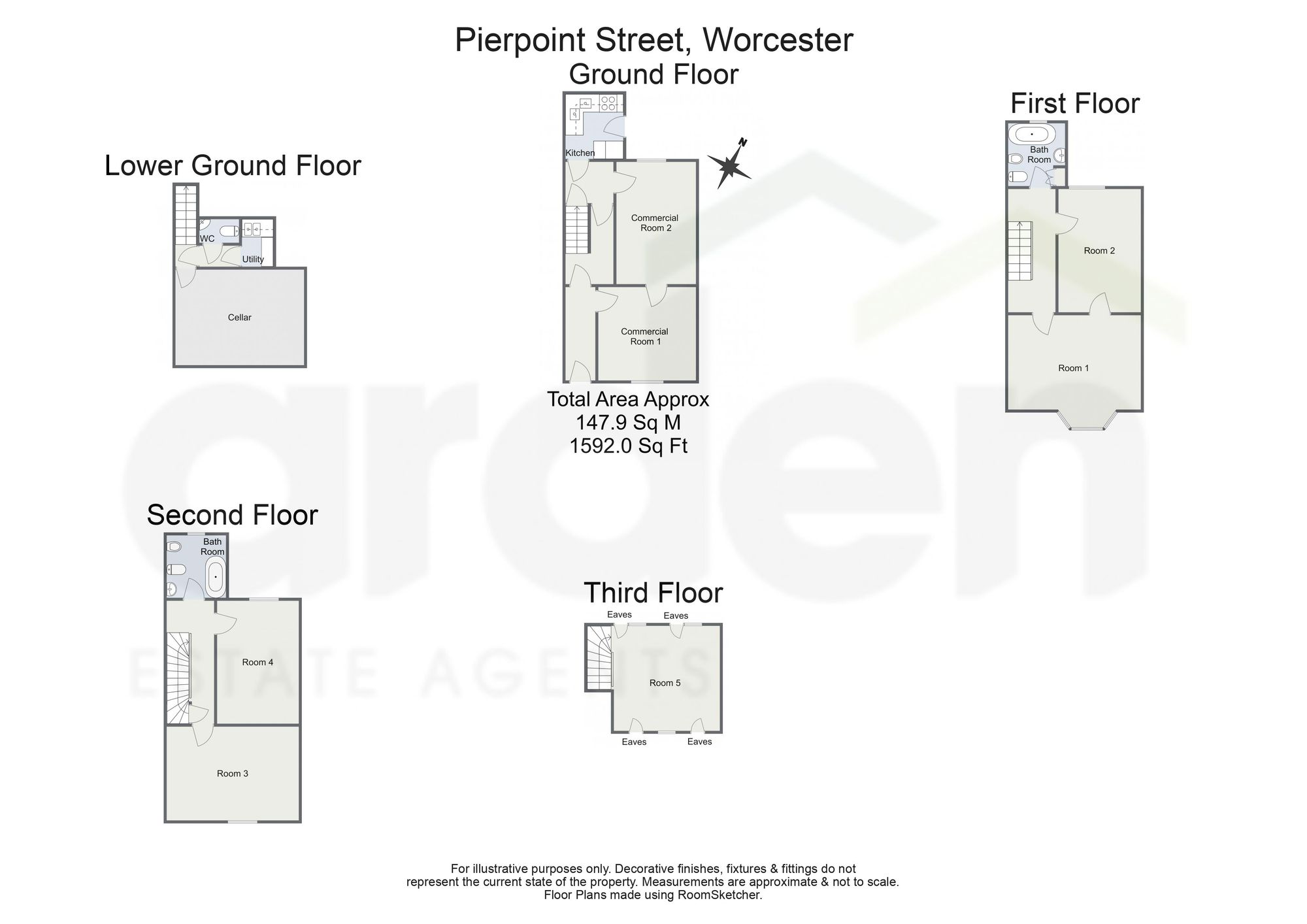 4 Pierpoint Street, Worcester floorplan