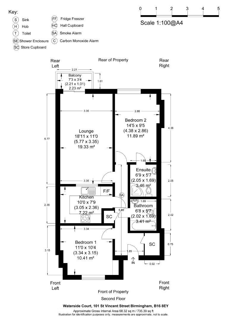14, Waterside Court, Birmingham floorplan