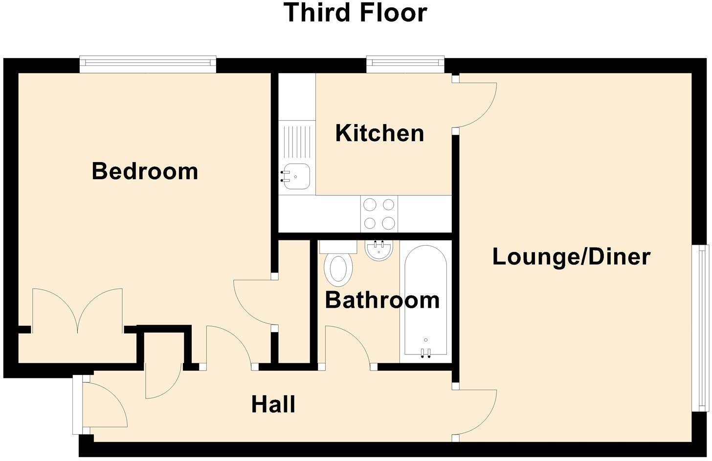 51, Haydon Close, Newcastle upon Tyne floorplan