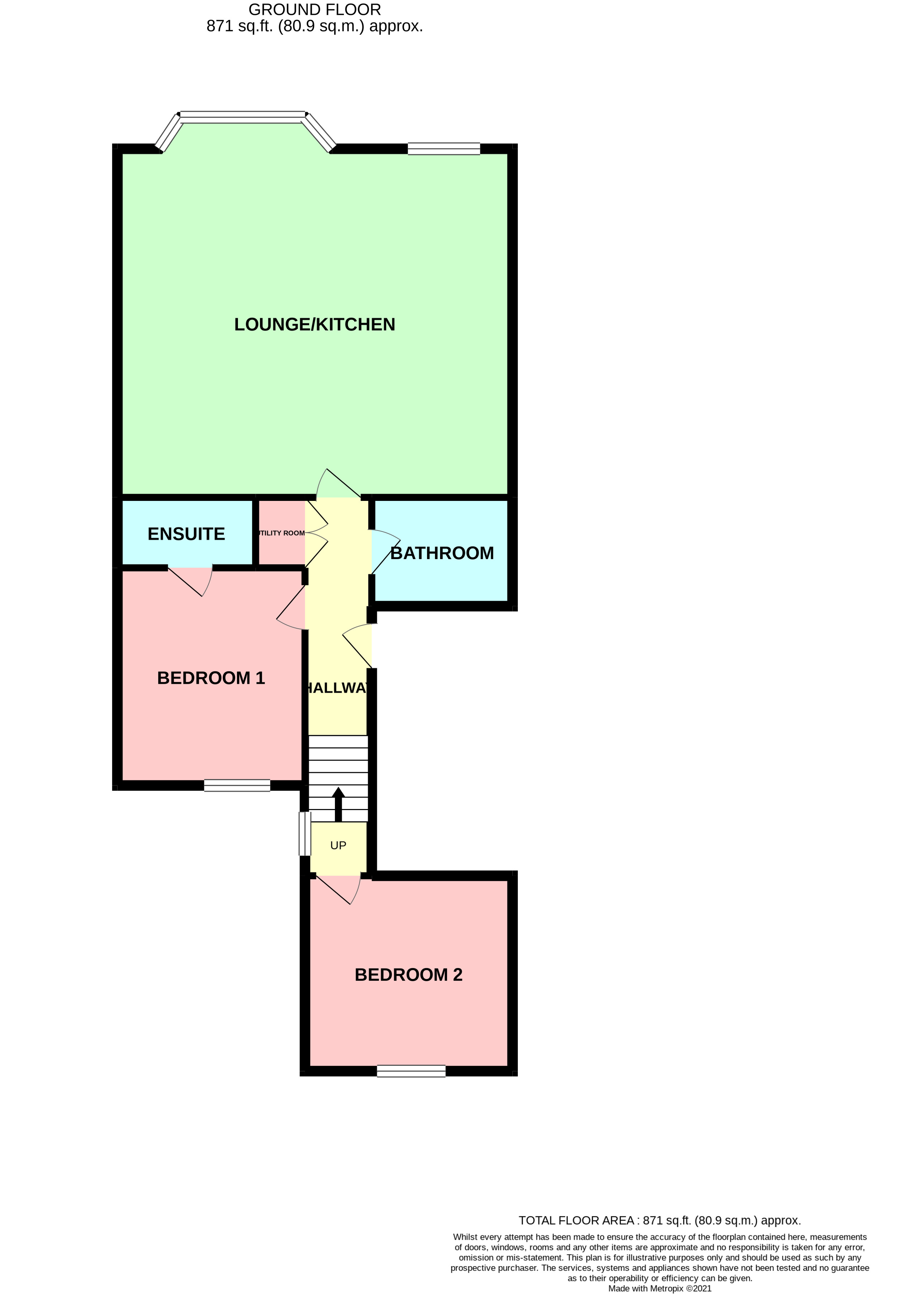 Brooklands Apartments, Esplanade Gardens, Scarborough YO11, 2 bedroom