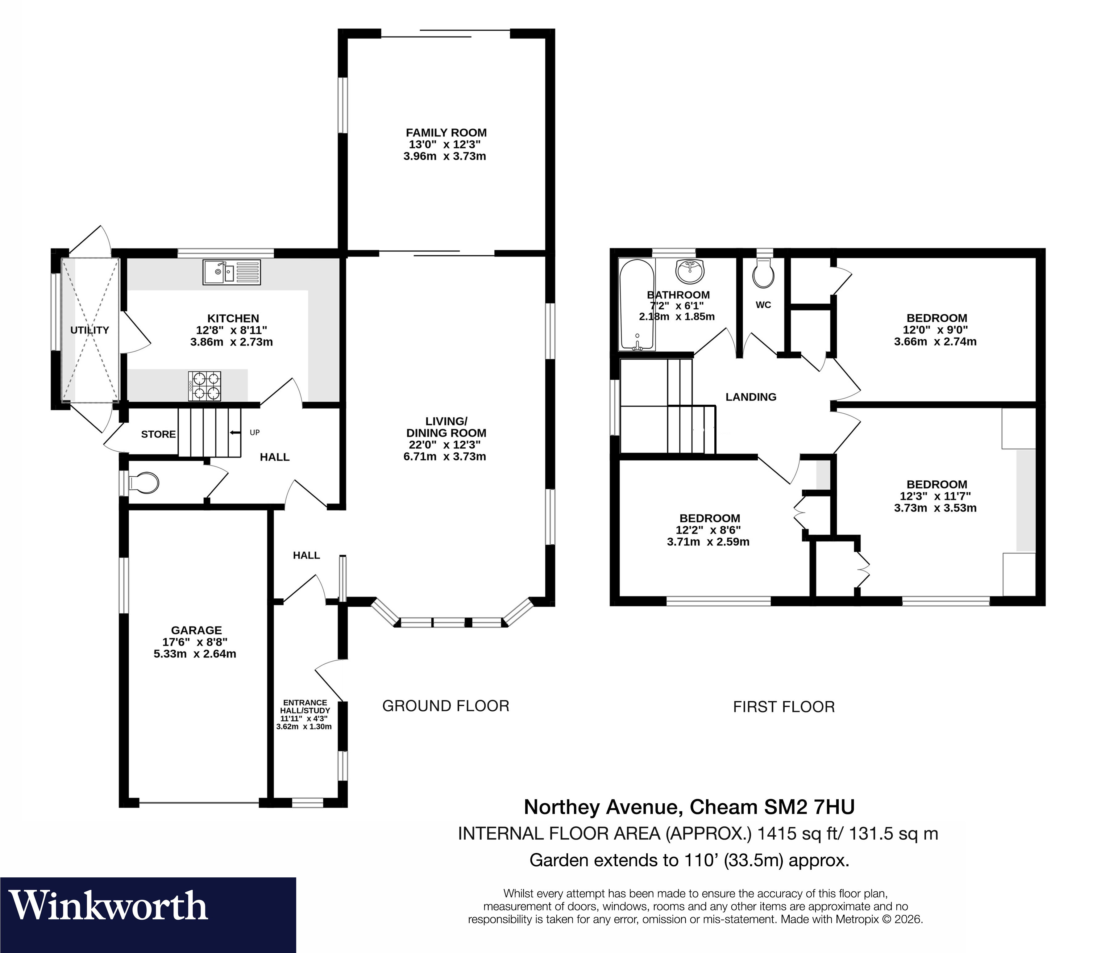81, Northey Avenue, Sutton floorplan