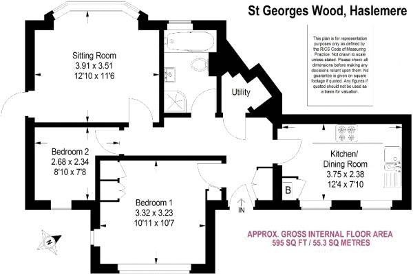 2 Bedrooms Flat for sale in Grayswood Mews, Grayswood Road, Grayswood, Haslemere GU27