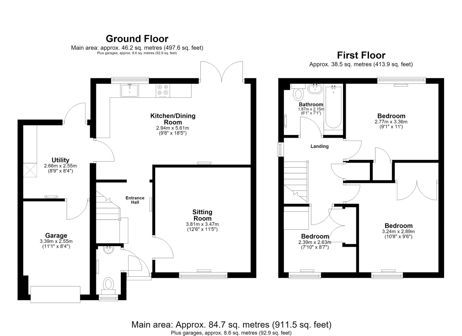 2, Clarrie Road, Tetbury floorplan