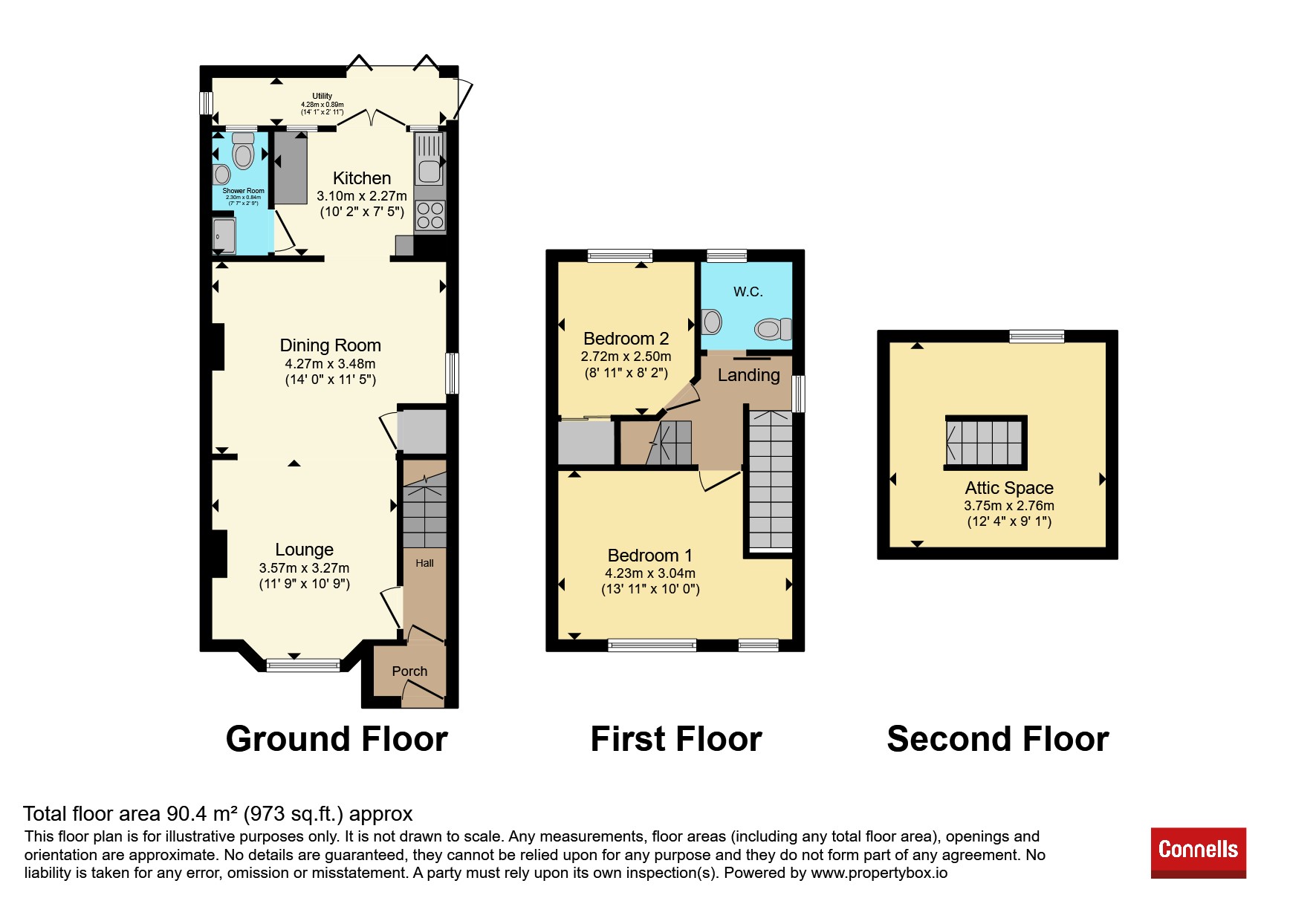 30, Westlea Road, LEAMINGTON SPA floorplan