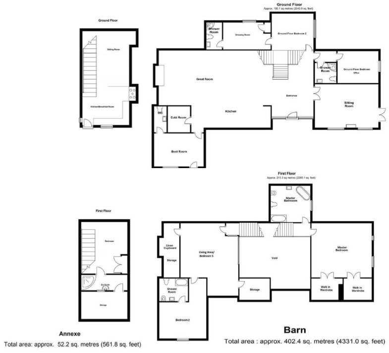 5 Bedrooms Detached house for sale in Ongar Road, Dunmow CM6
