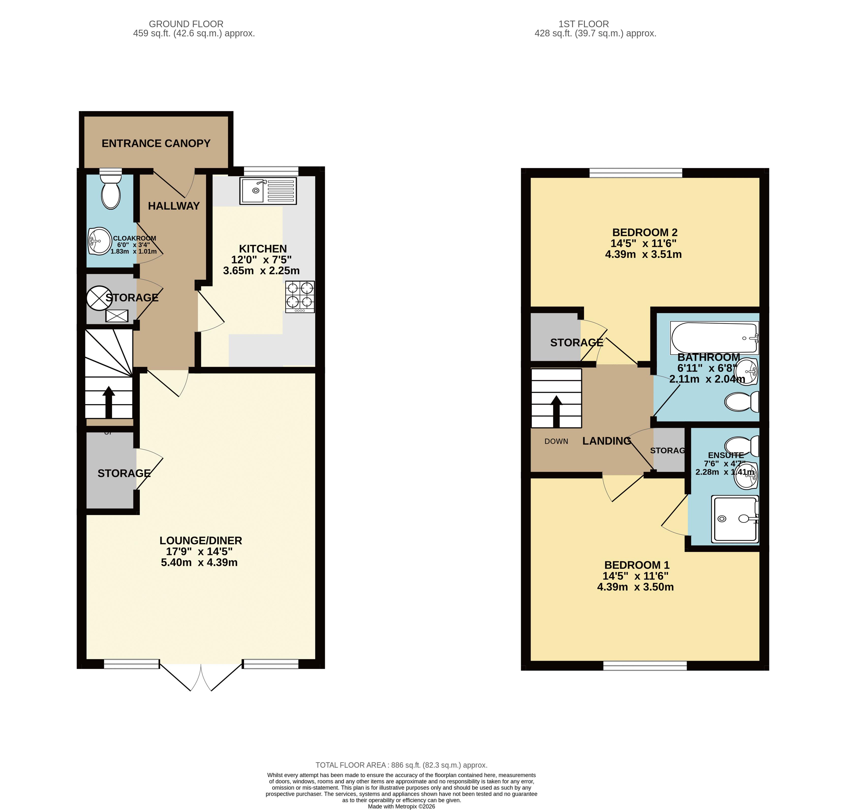 31, Oxford Gardens, Maidstone floorplan