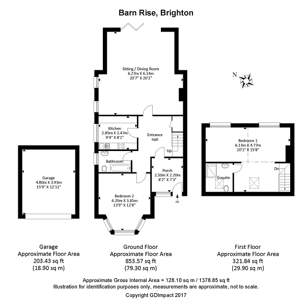 Free property report 22 Barn Rise, Brighton, BN1 5EE Chimnie