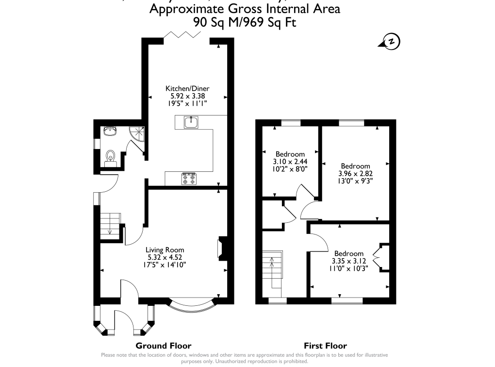 28, Bramley Road, Tewkesbury floorplan