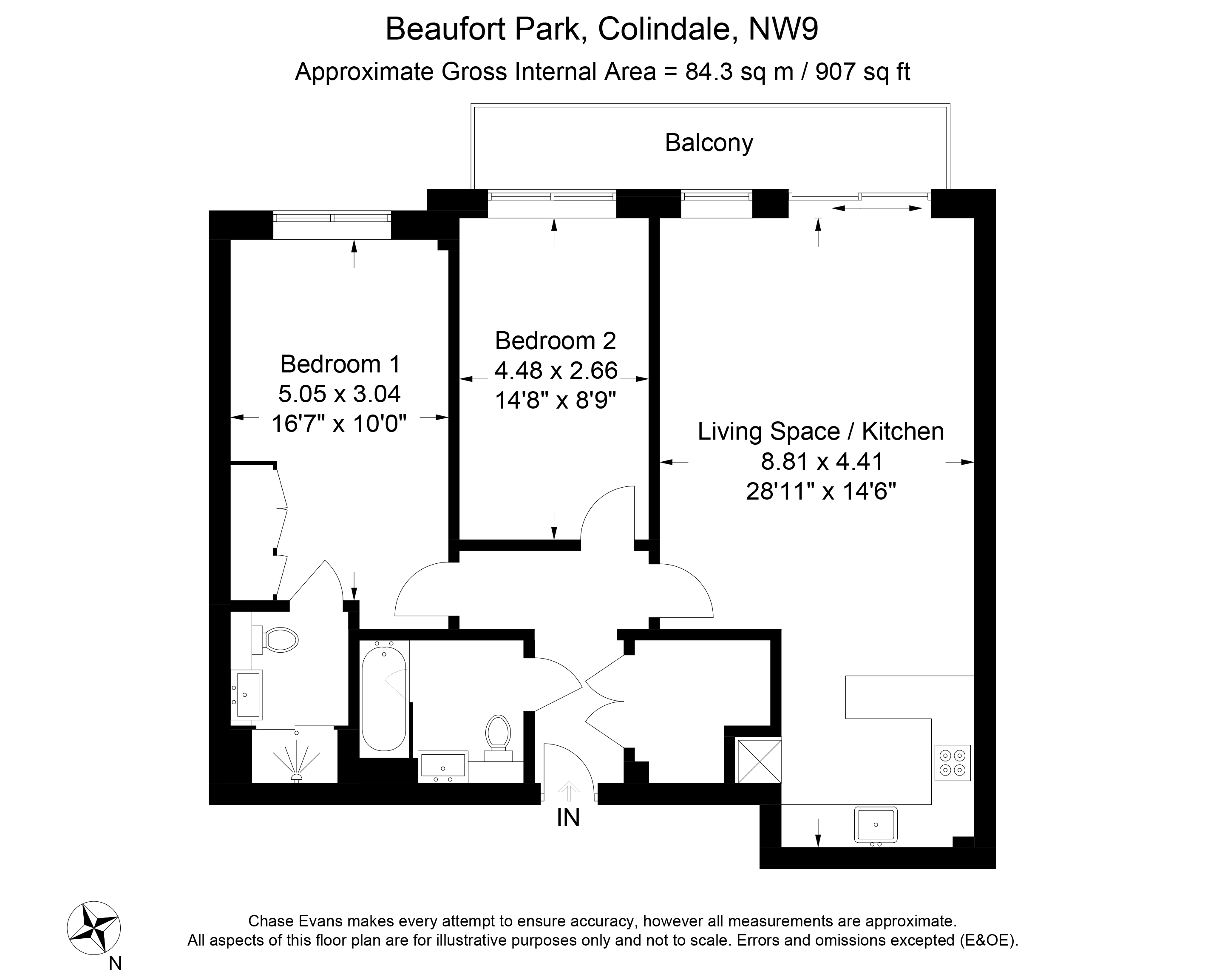 2 Bedrooms Flat to rent in Golding House, Beaufort Park, Colindale NW9