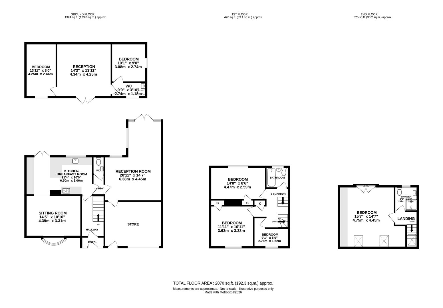 137., Danes Way, Brentwood floorplan