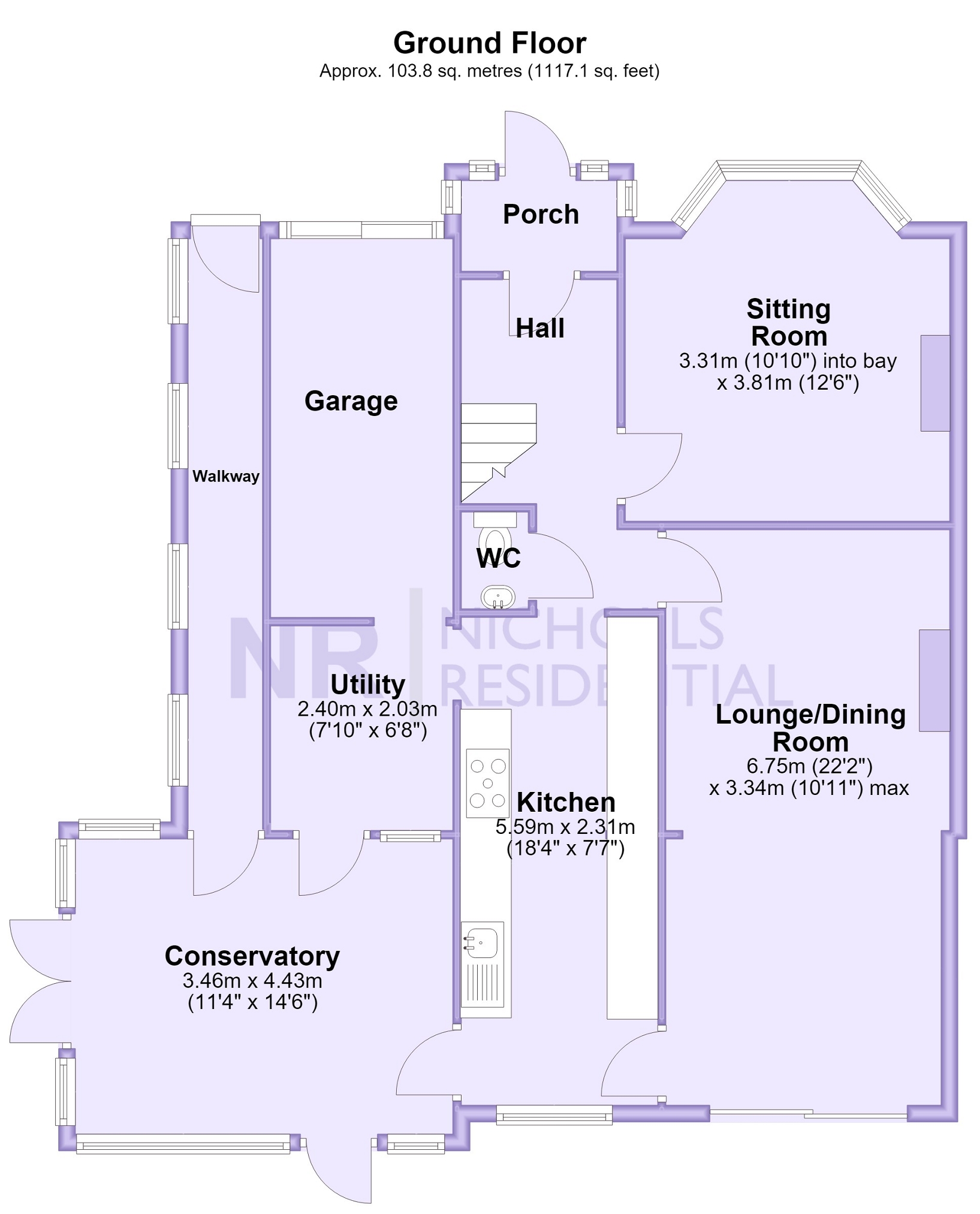 13, St. Pauls Close, Chessington floorplan