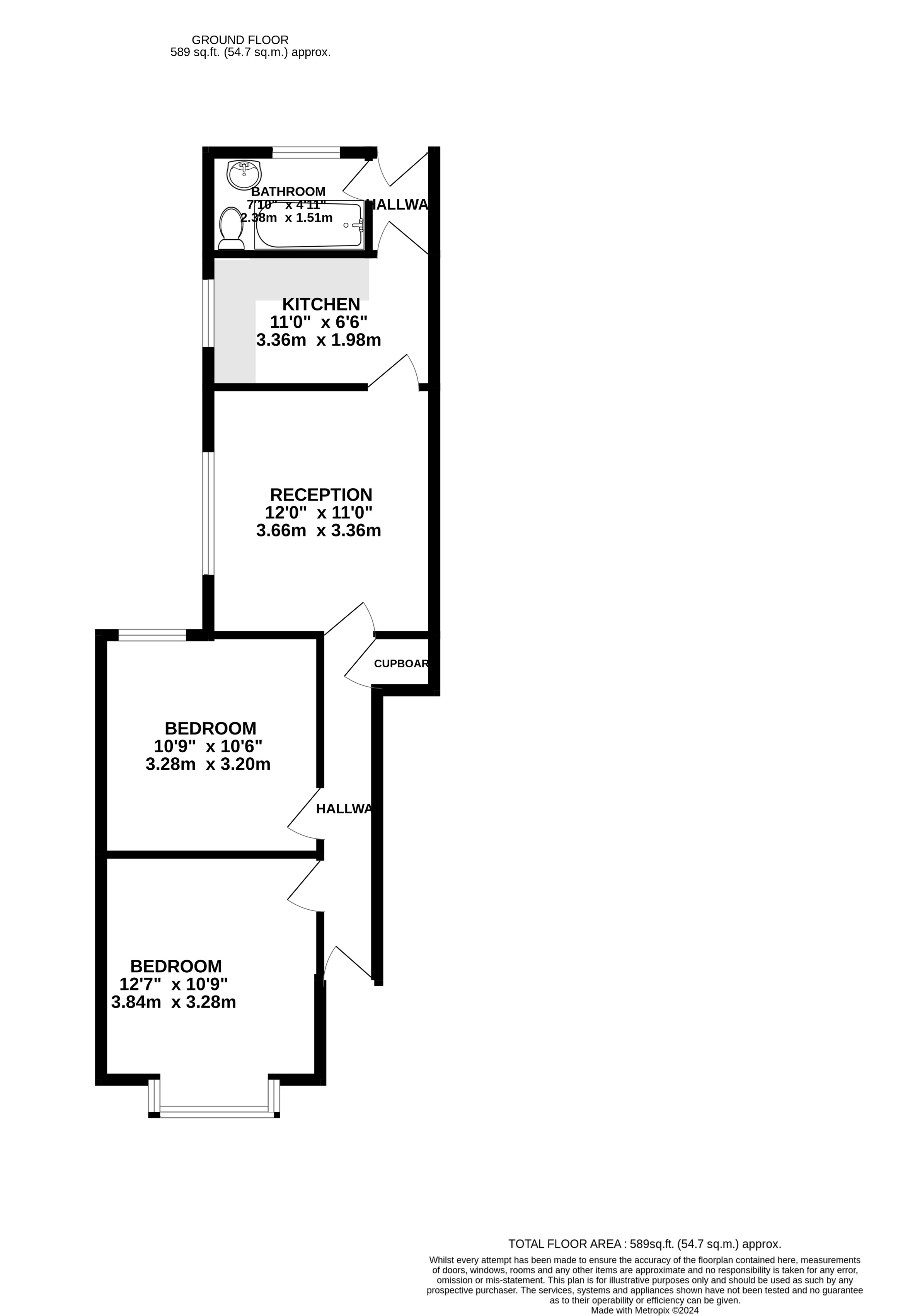 381A, Lower Addiscombe Road, Croydon floorplan