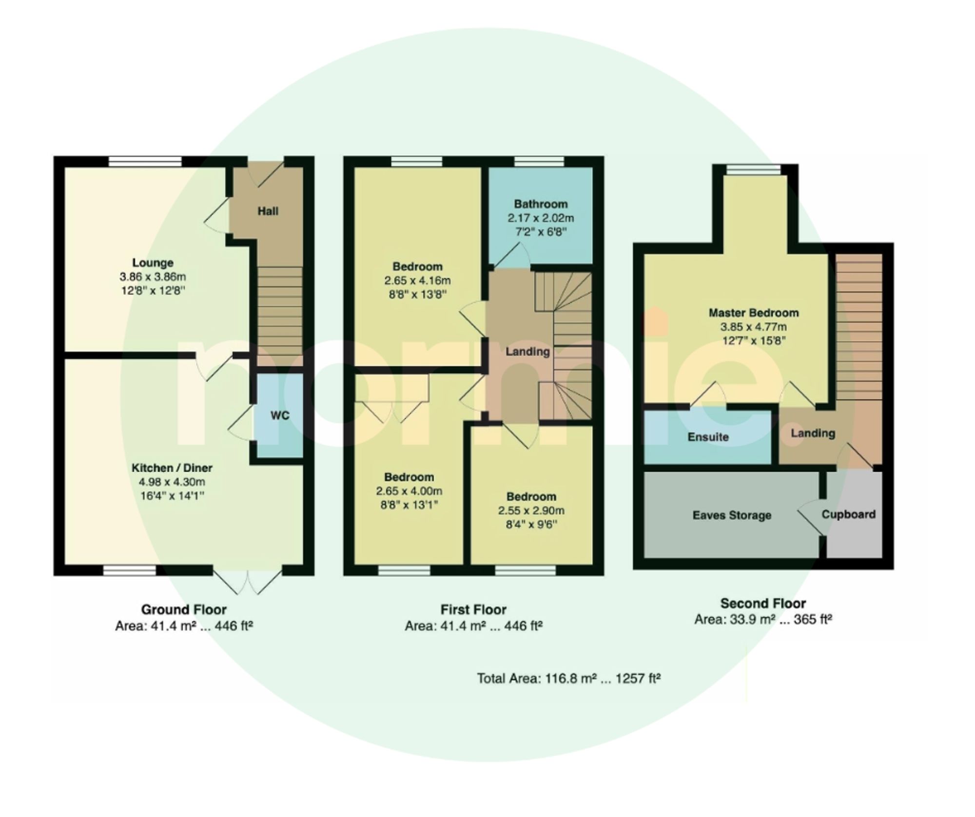 95 Saddlecote Close, Manchester floorplan
