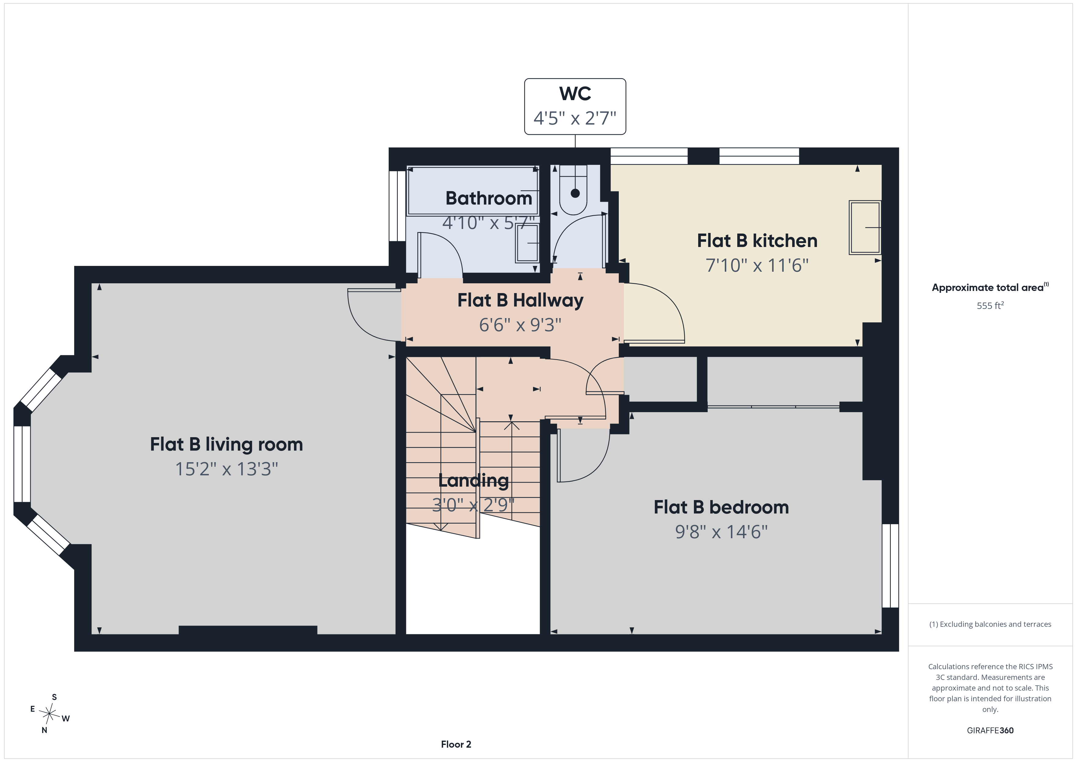 43,, Ramsden Road, London floorplan