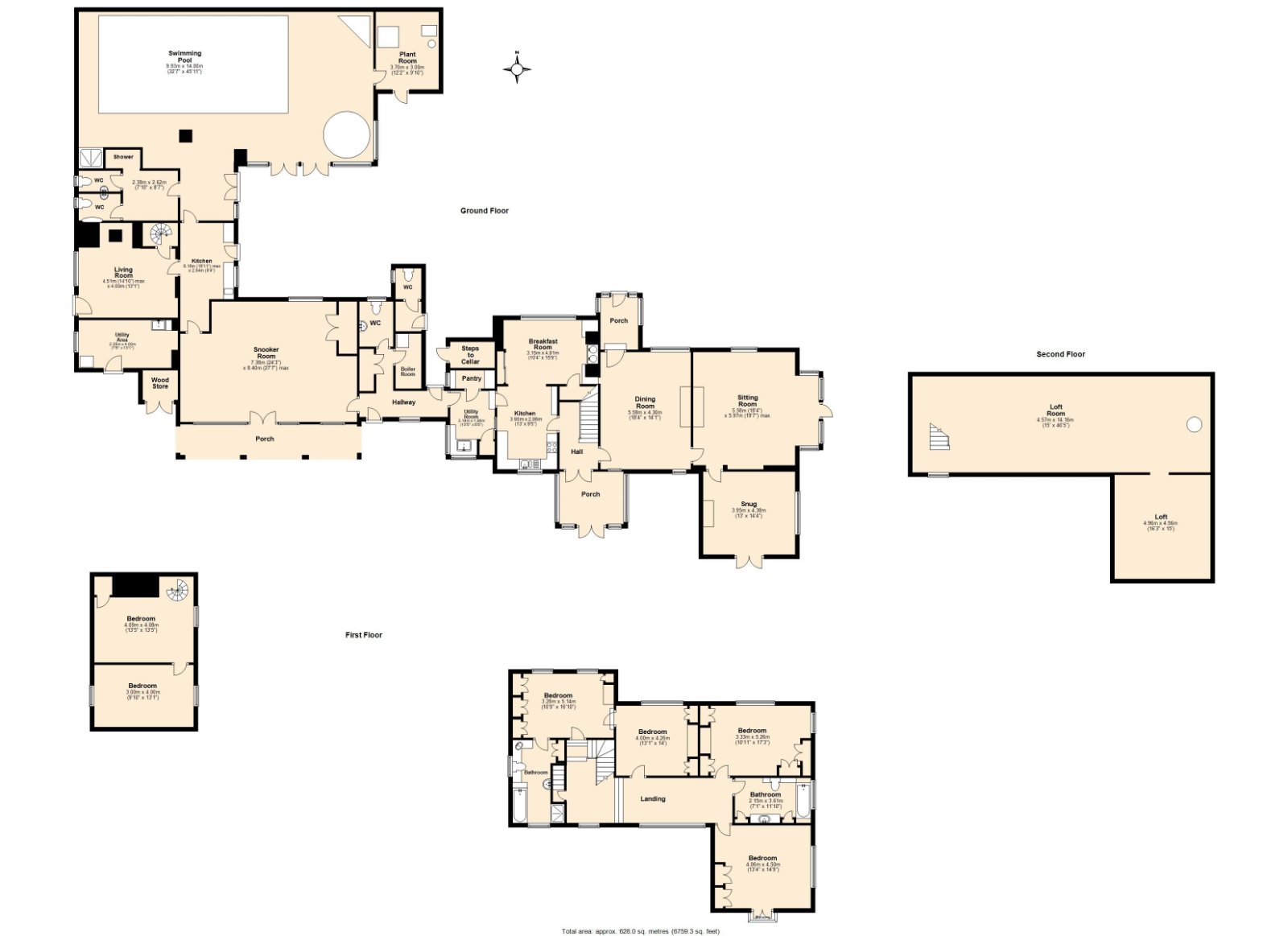 The Hermitage,, Staunton, Gloucestershire floorplan