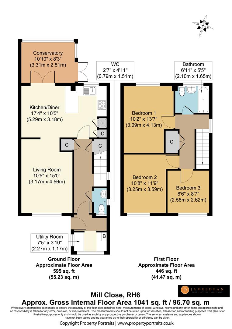 17, Mill Close, Horley floorplan