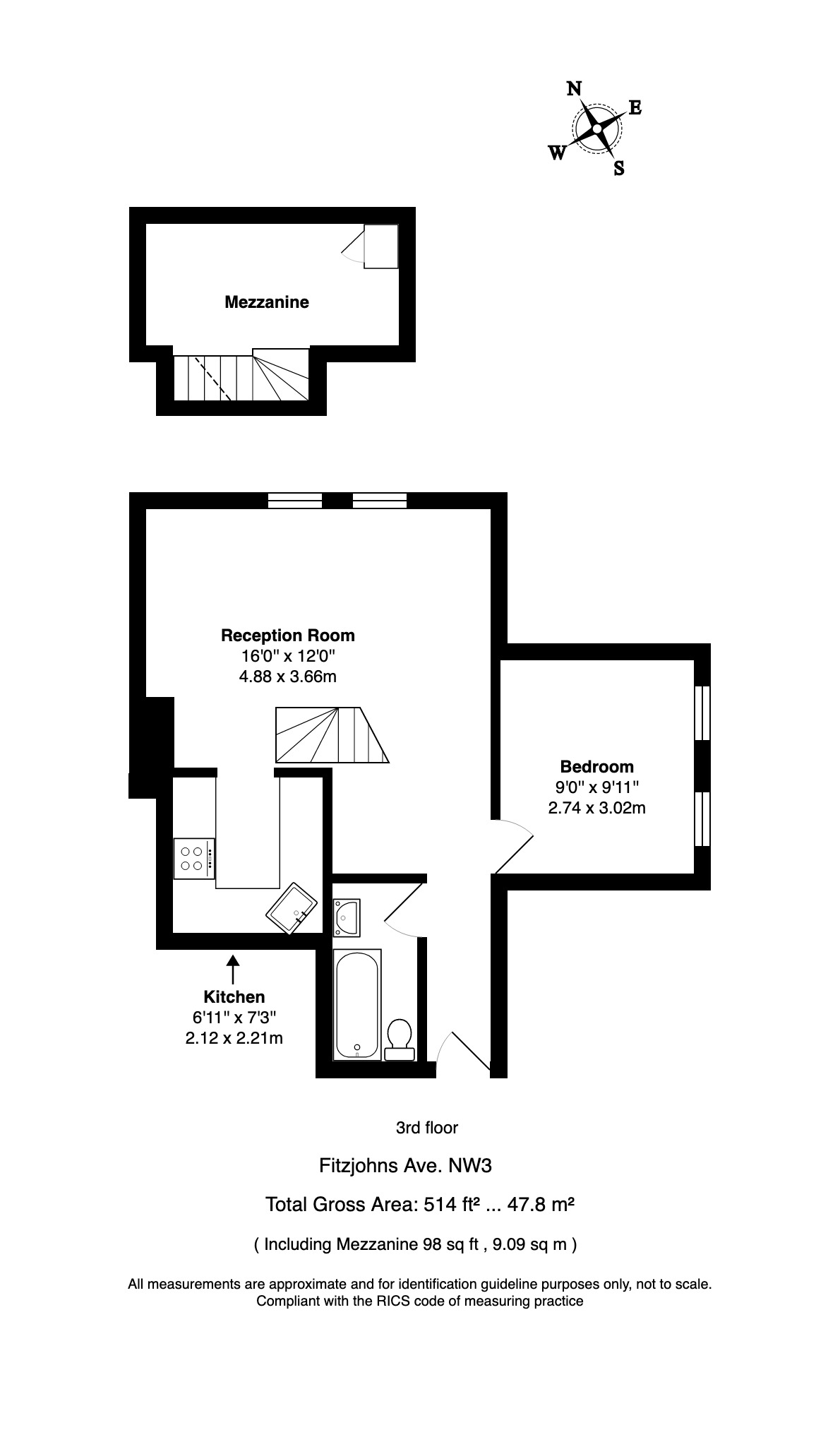 Fitzjohns Avenue, Hampstead, London, NW3 floorplan