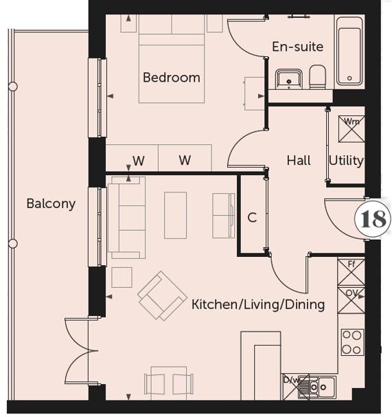 18 Tallow Wharf, Bircherley Green, Hertford floorplan