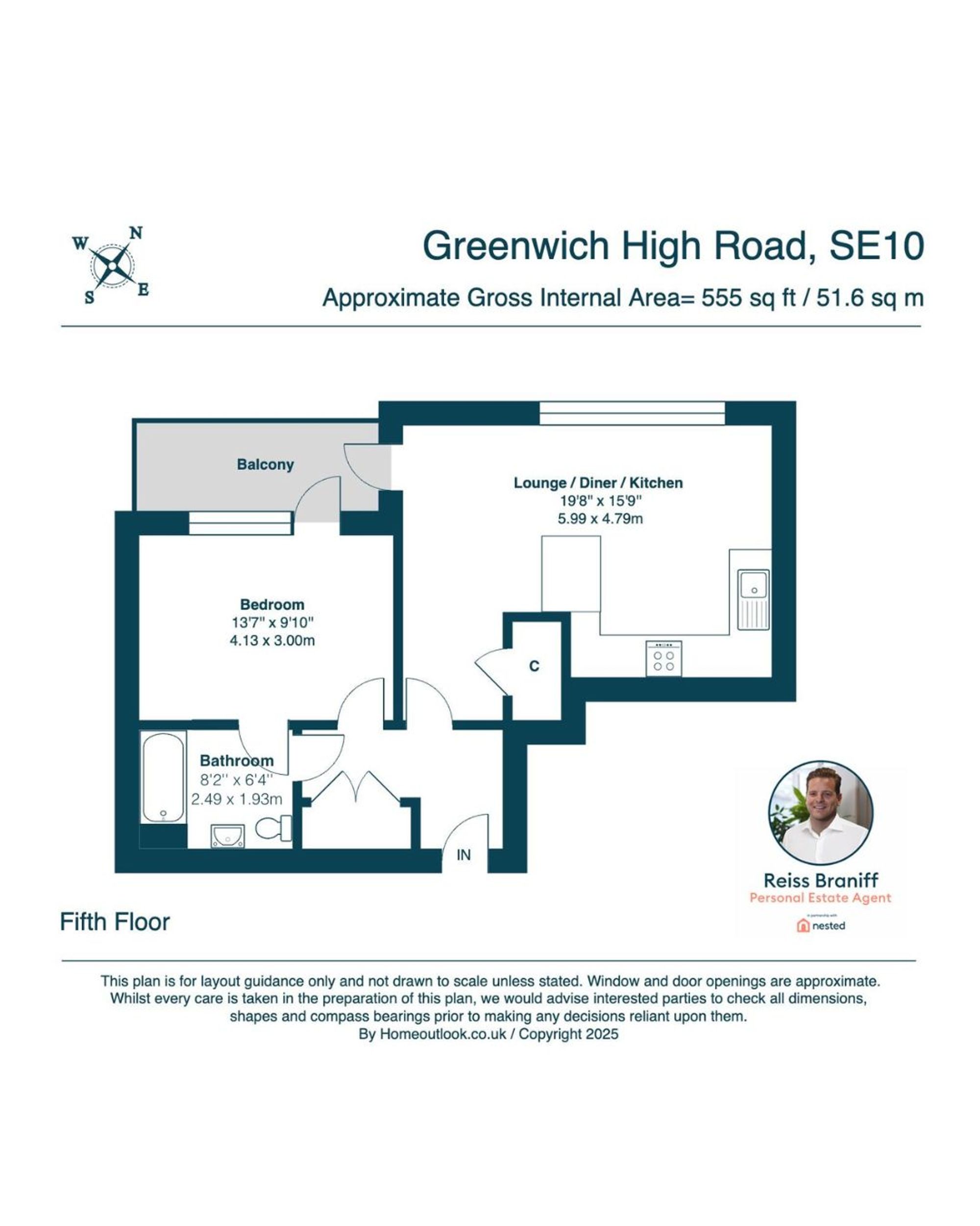 Flat 37, Cowan House, London floorplan