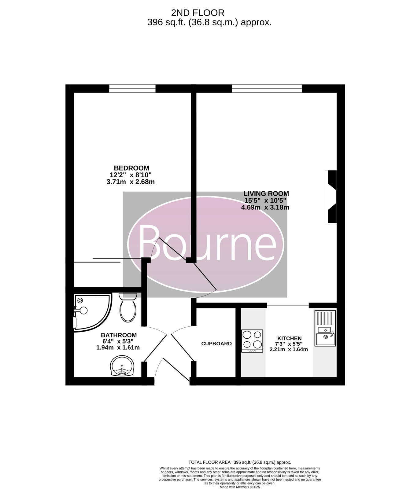 Flat 40, Lavant Court,, Charles Street, Petersfield floorplan