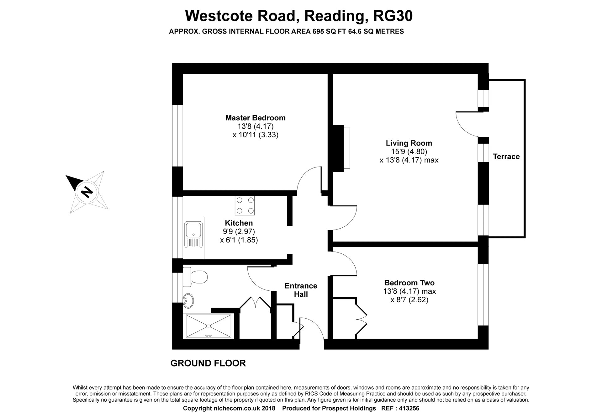 2 Bedrooms Flat for sale in Dunleary Court, Westcote Road, Reading, Berkshire RG30