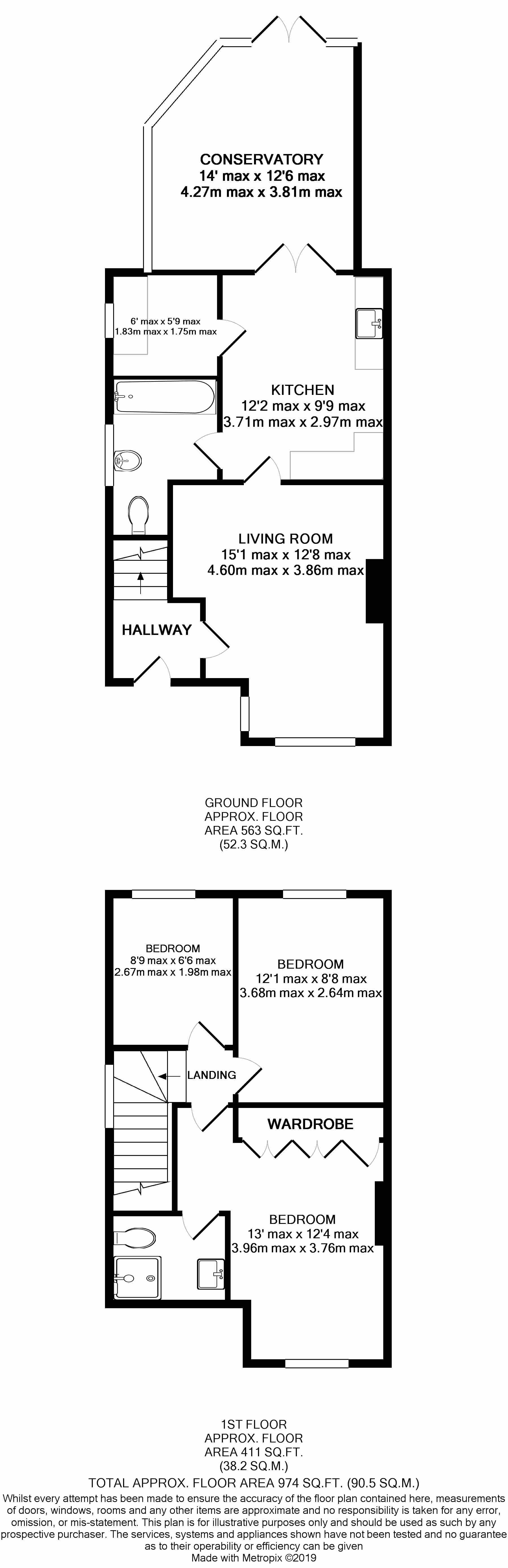 3 Bedrooms Semi-detached house for sale in Wheatash Road, Addlestone, Surrey KT15