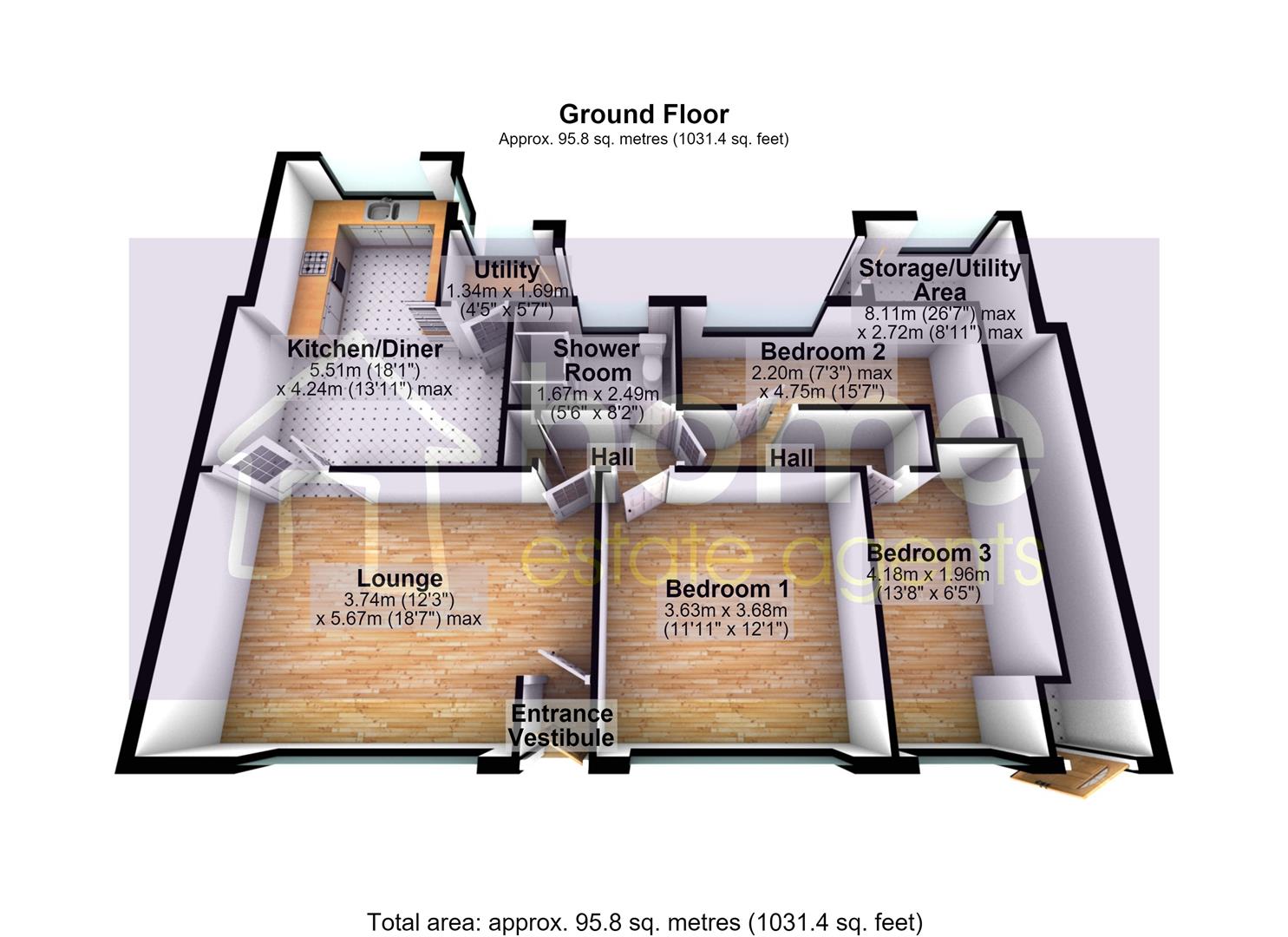 40, Maple Avenue, Stalybridge floorplan