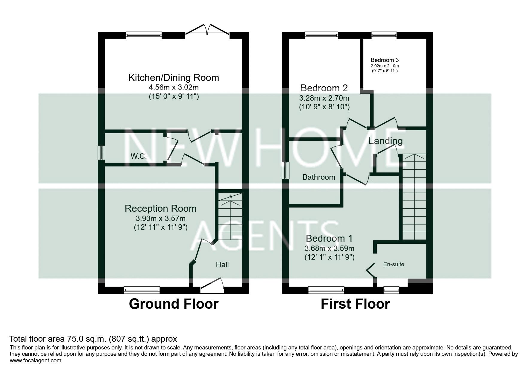 17, Axminster Drive, Stourport on Severn floorplan
