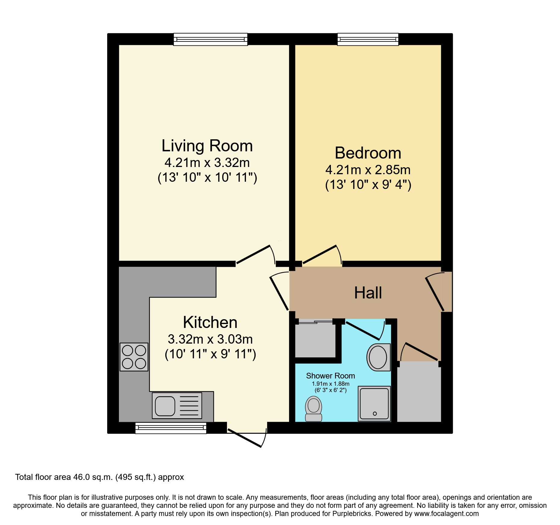 121, Berkeley Road, Birmingham floorplan