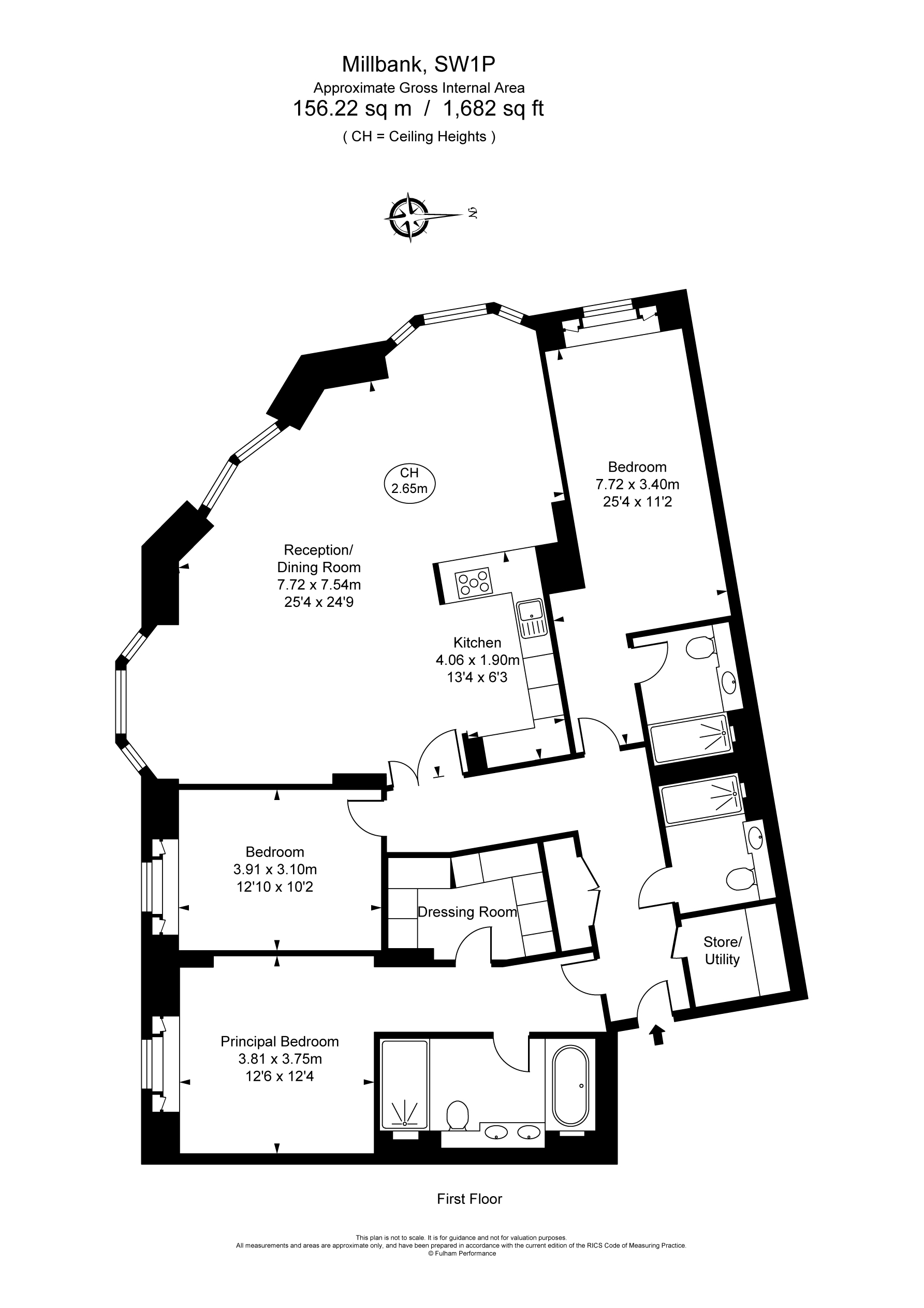 Apartment 105, 9, Millbank, London floorplan