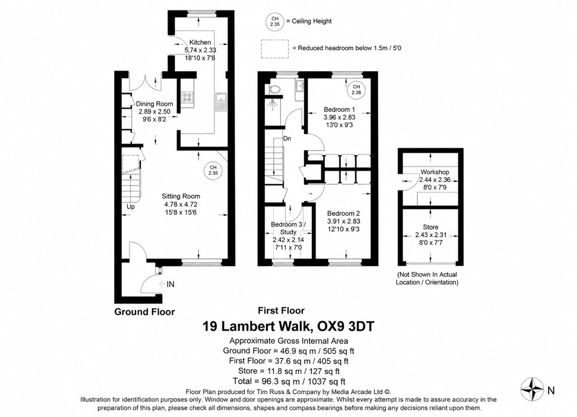 19 Lambert Walk, Thame floorplan