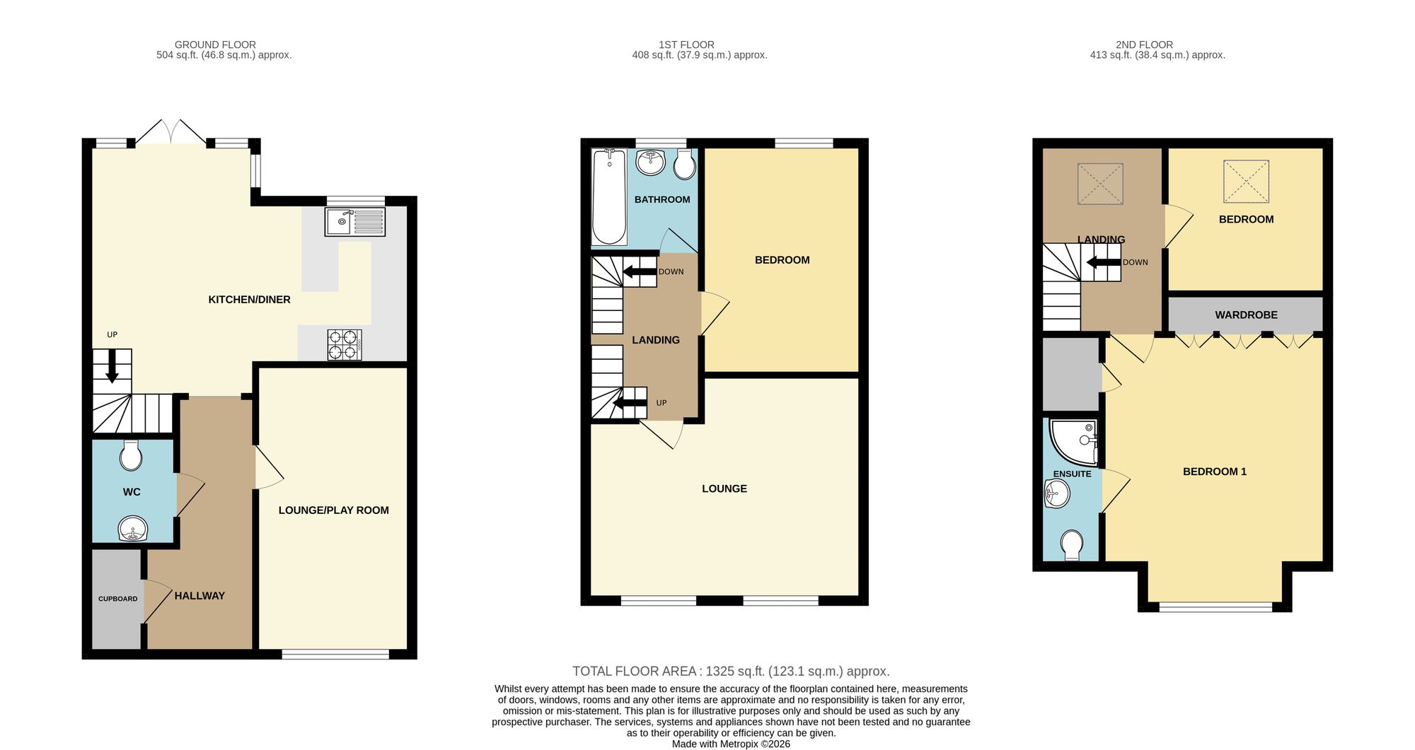 14 Hadrians Walk, Scarborough floorplan