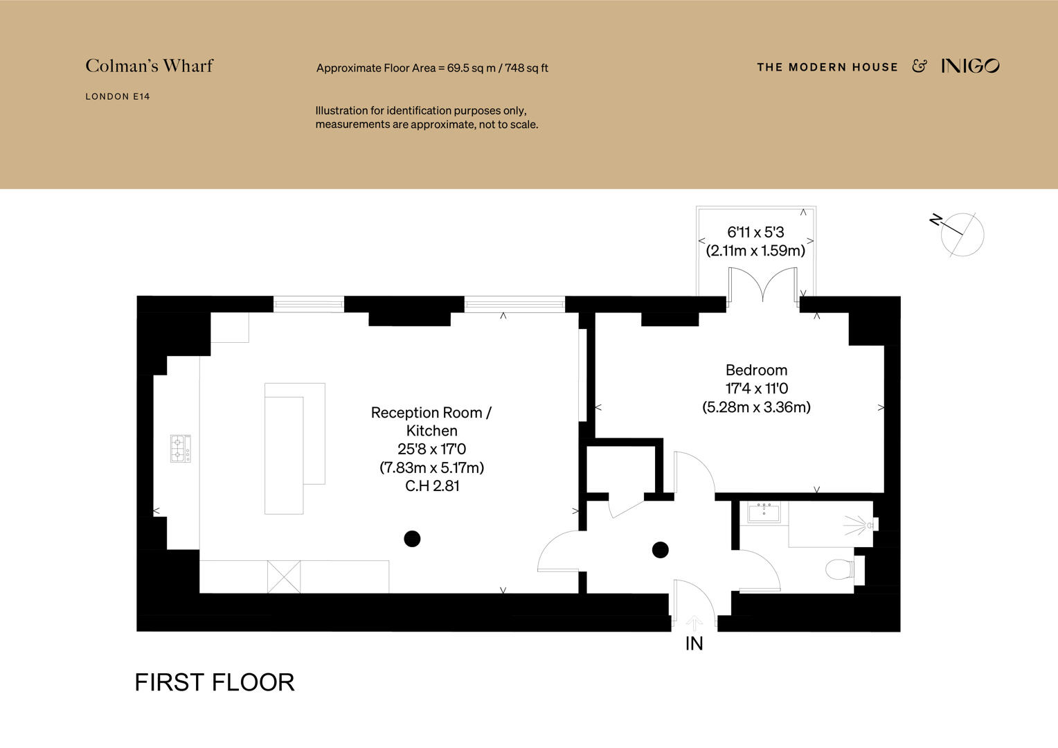 Unit 11, Colmans Wharf, 45, Morris Road, London floorplan