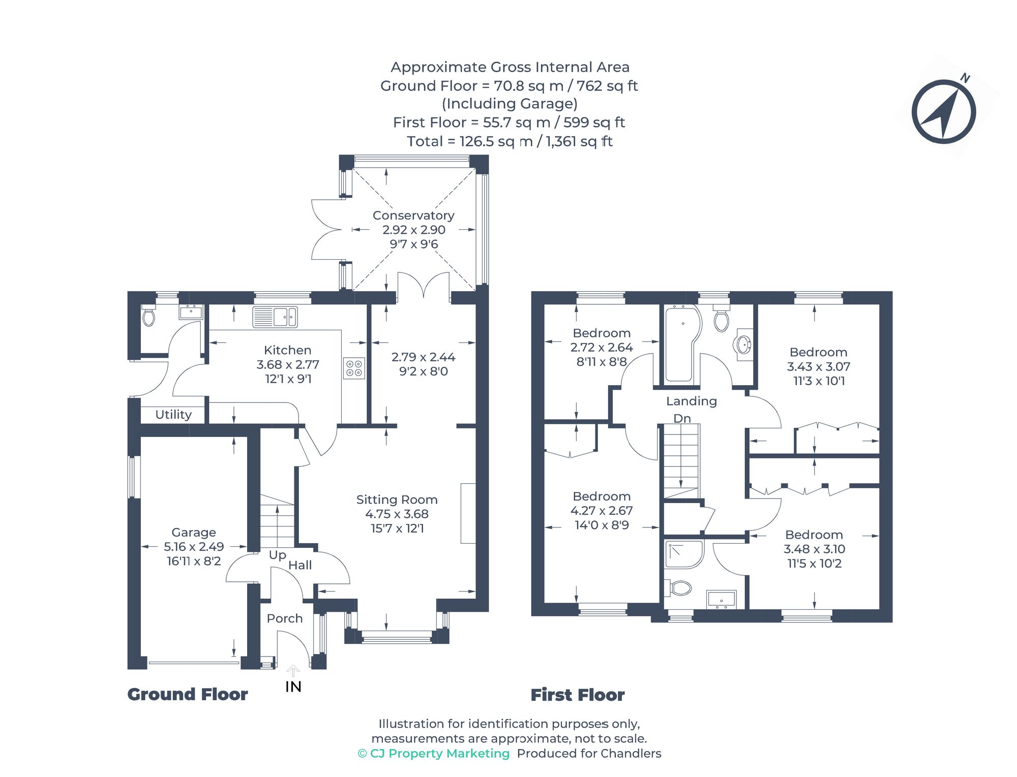 77 Trajan Gate, Stevenage floorplan