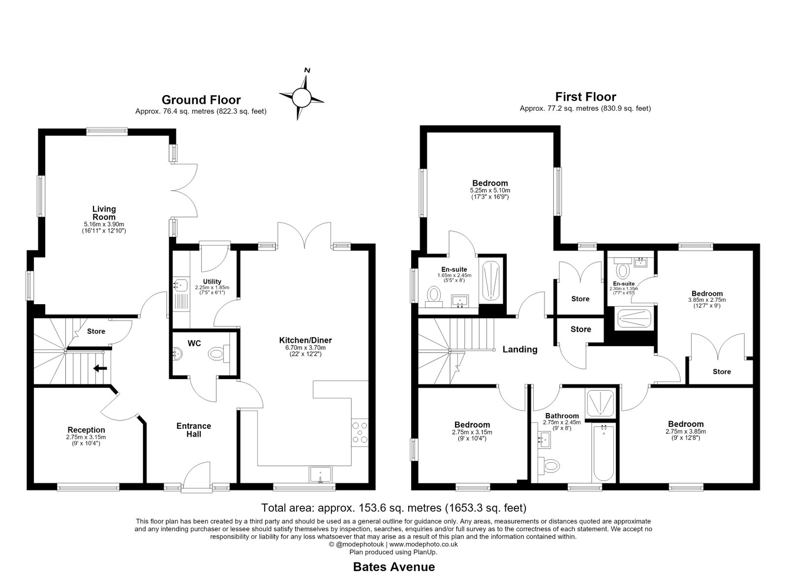 22, Bates Avenue, Arlesey floorplan