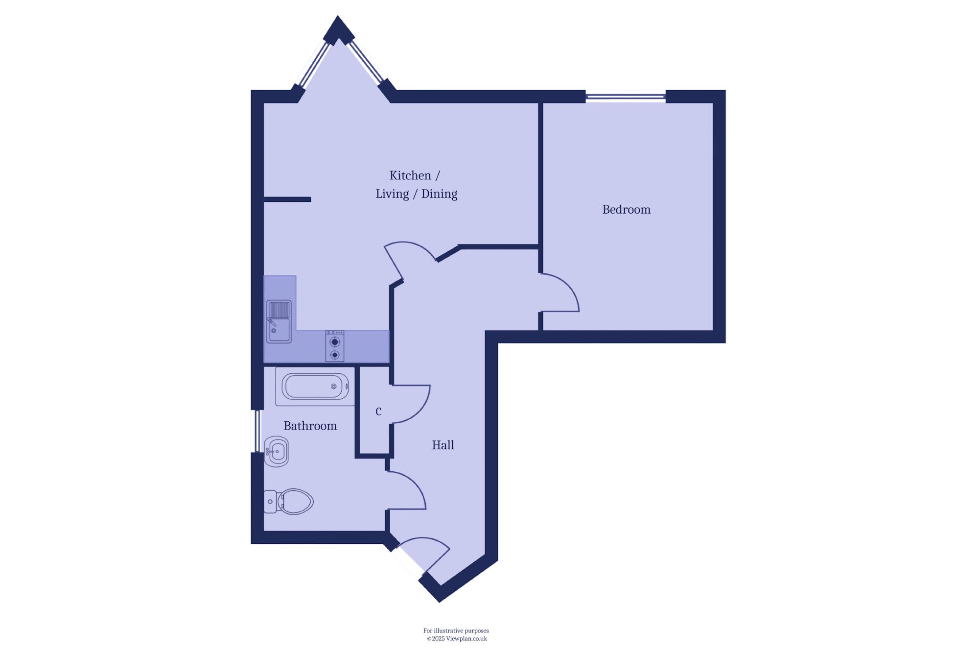 18 Penarth House, Stanwell Road, Penarth floorplan