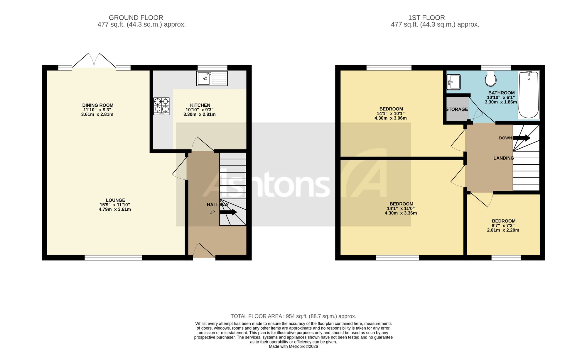14 Delamere Avenue, Warrington floorplan