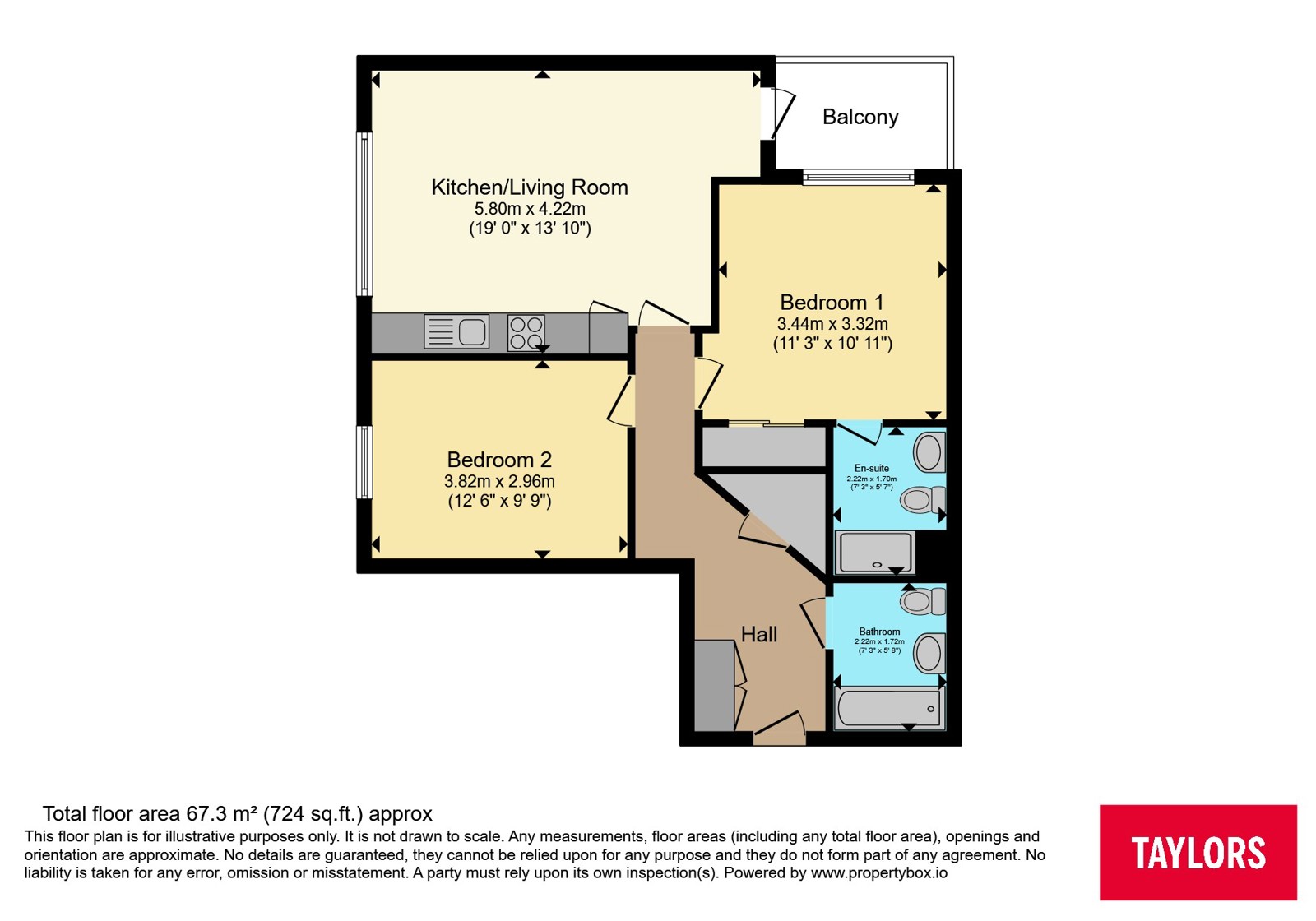 415, Paintworks, Bristol floorplan