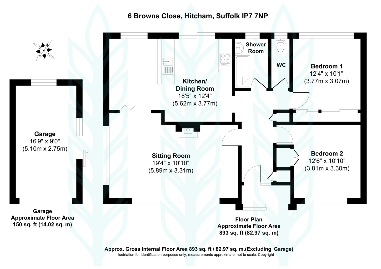 6, Browns Close, Ipswich floorplan