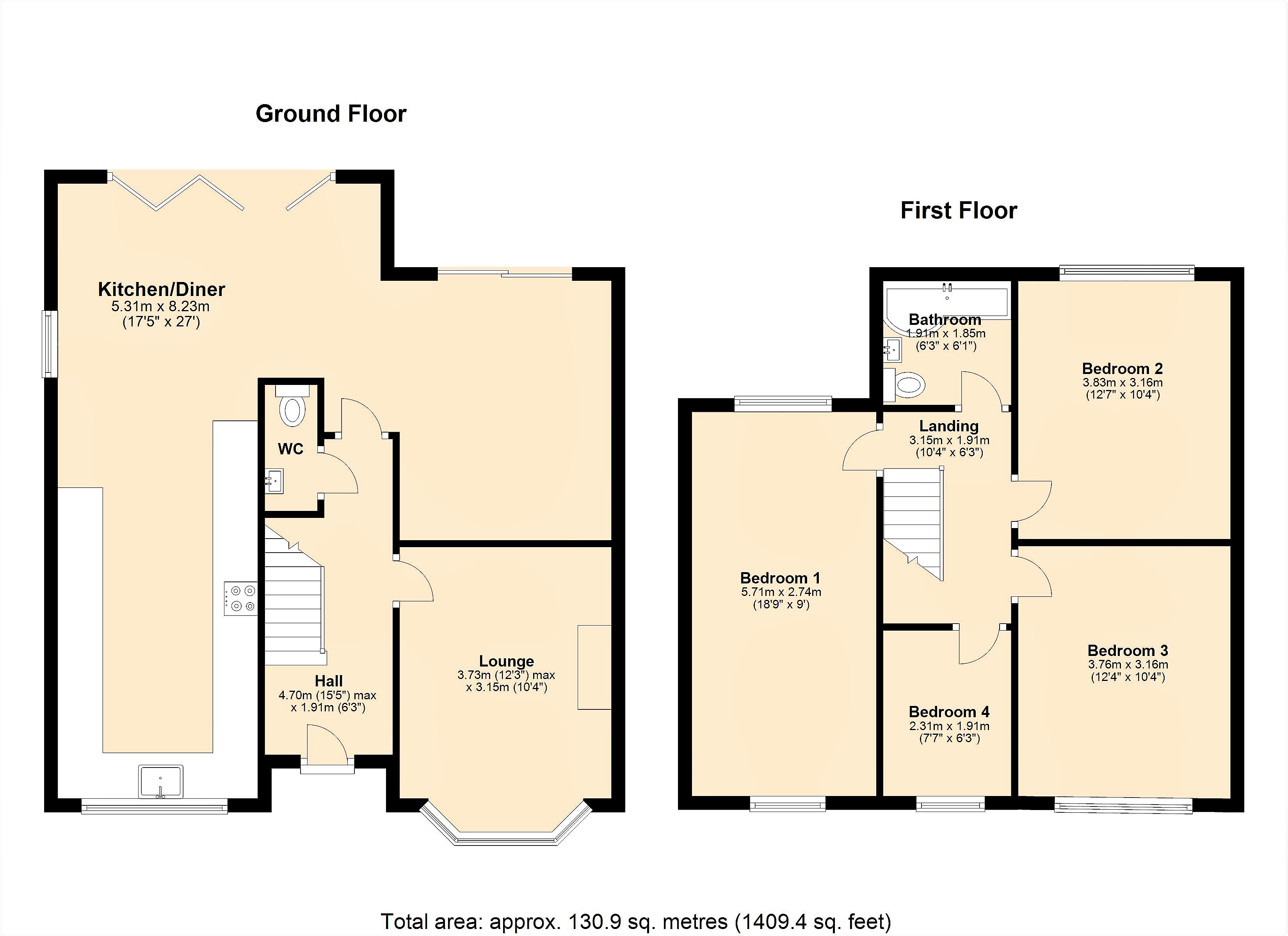 4 Bedrooms Semi-detached house for sale in Meadowbrook Road, Moreton, Wirral CH46