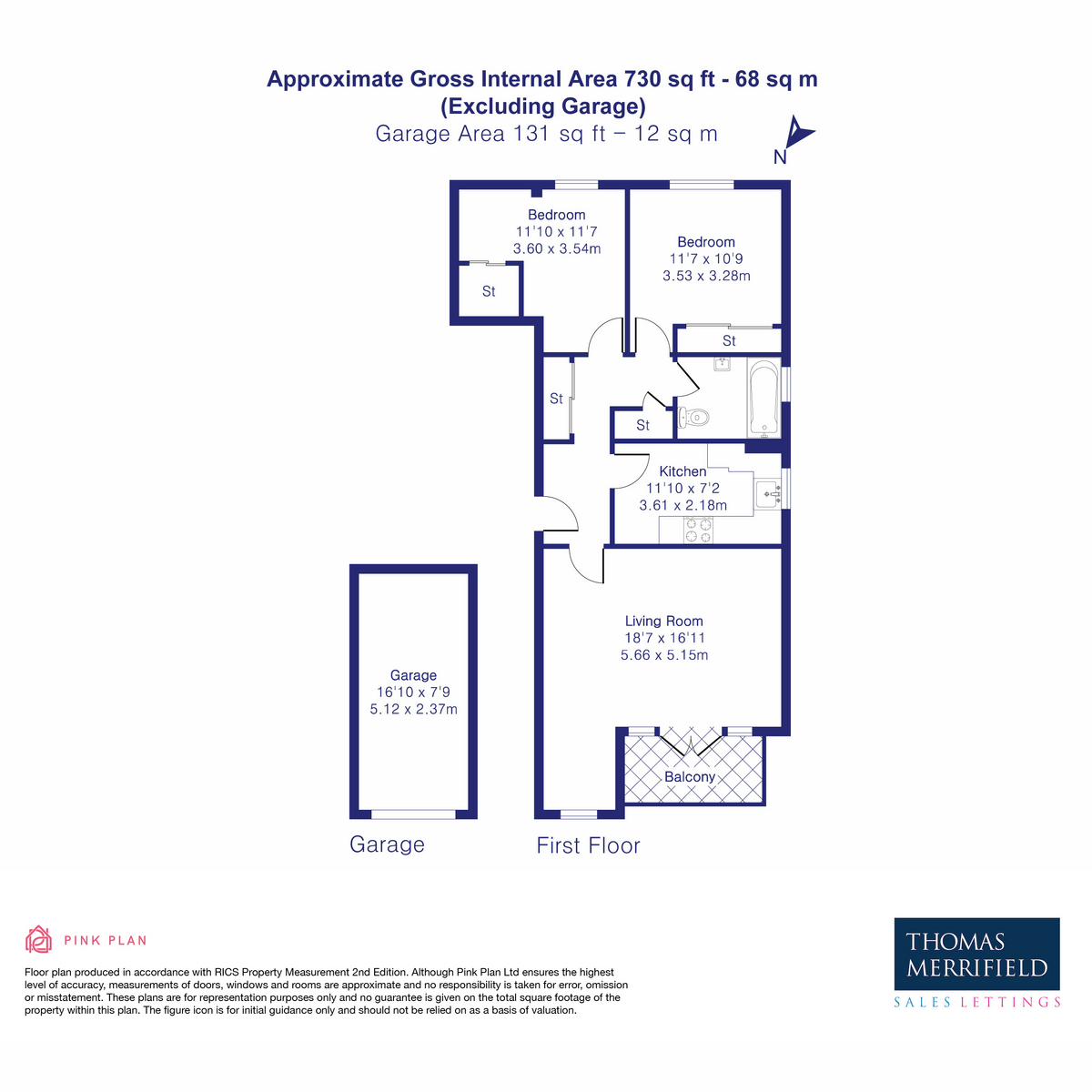 Flat 46, Blenheim Court, Hensington Road, Woodstock floorplan