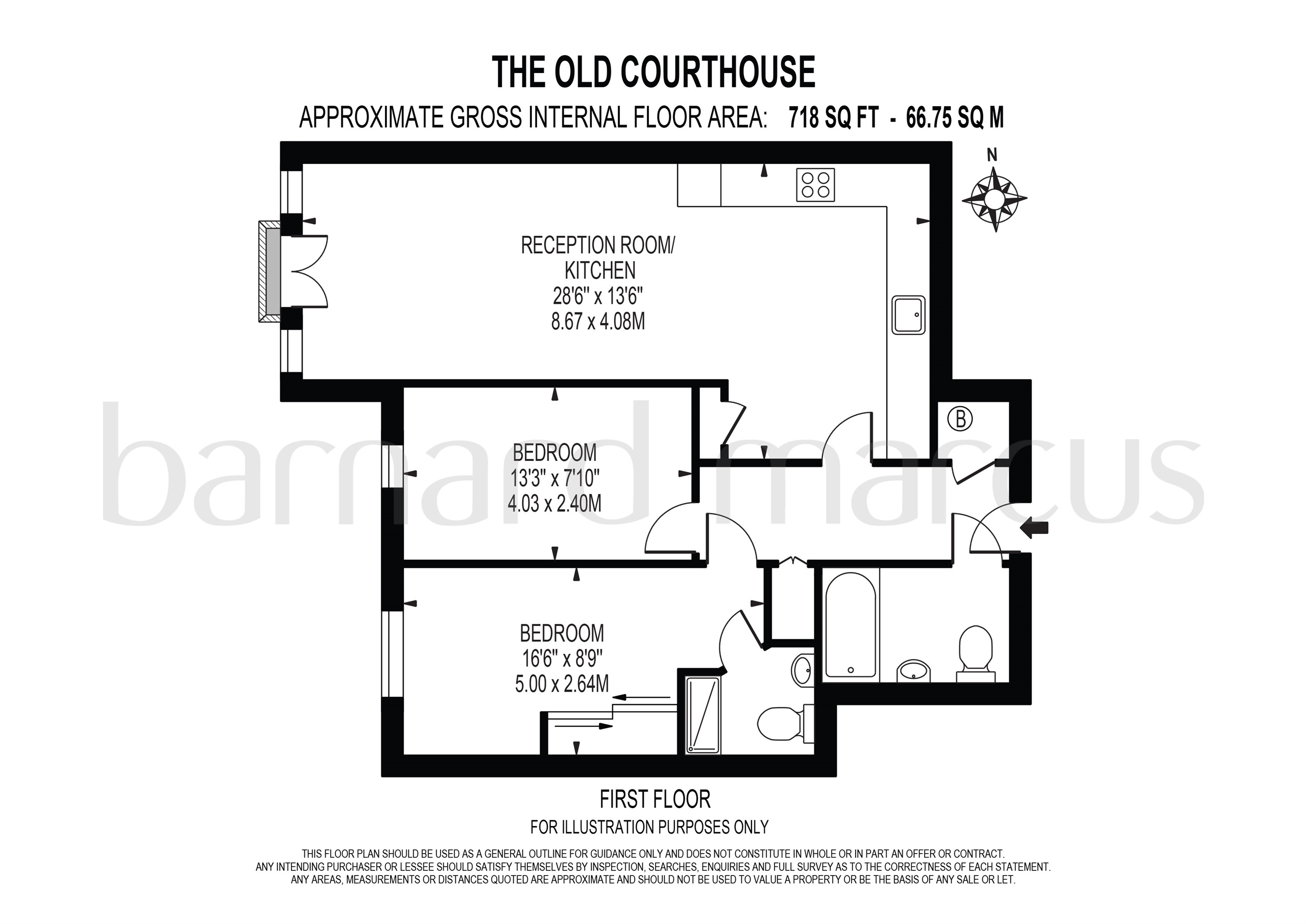 Flat 15, The Old Courthouse, The Parade, Epsom floorplan