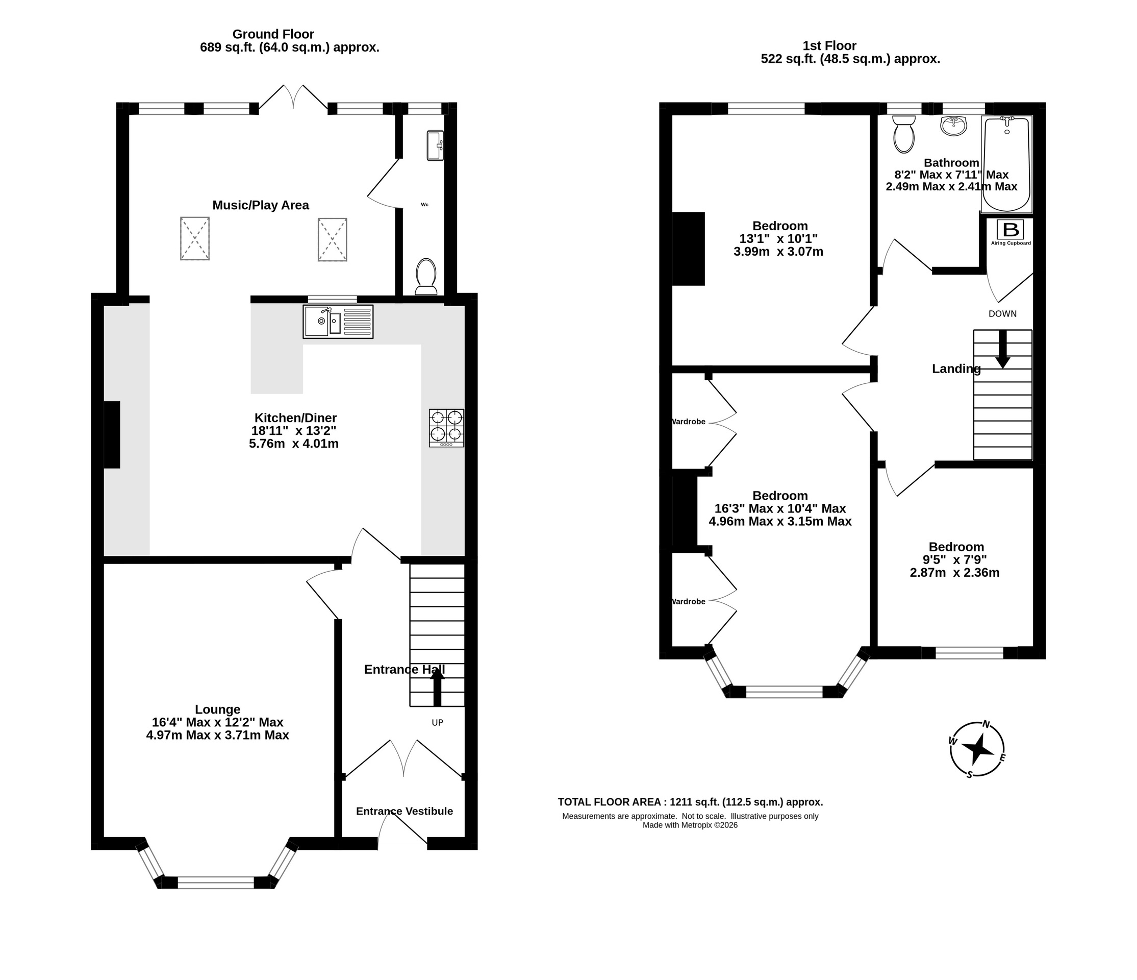 185 Milton Road, Weston-super-Mare floorplan