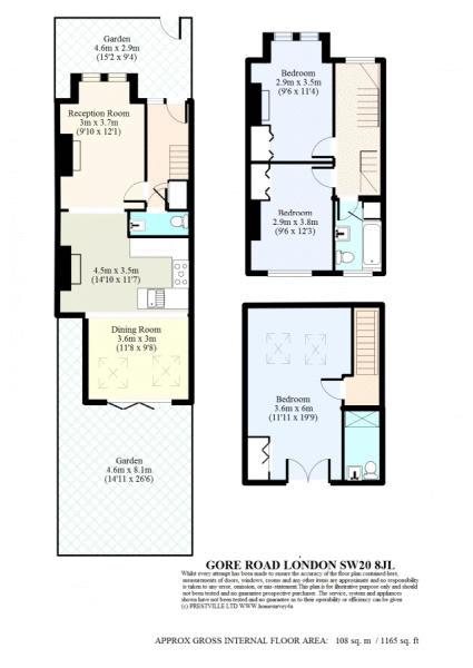 48, Gore Road, London floorplan