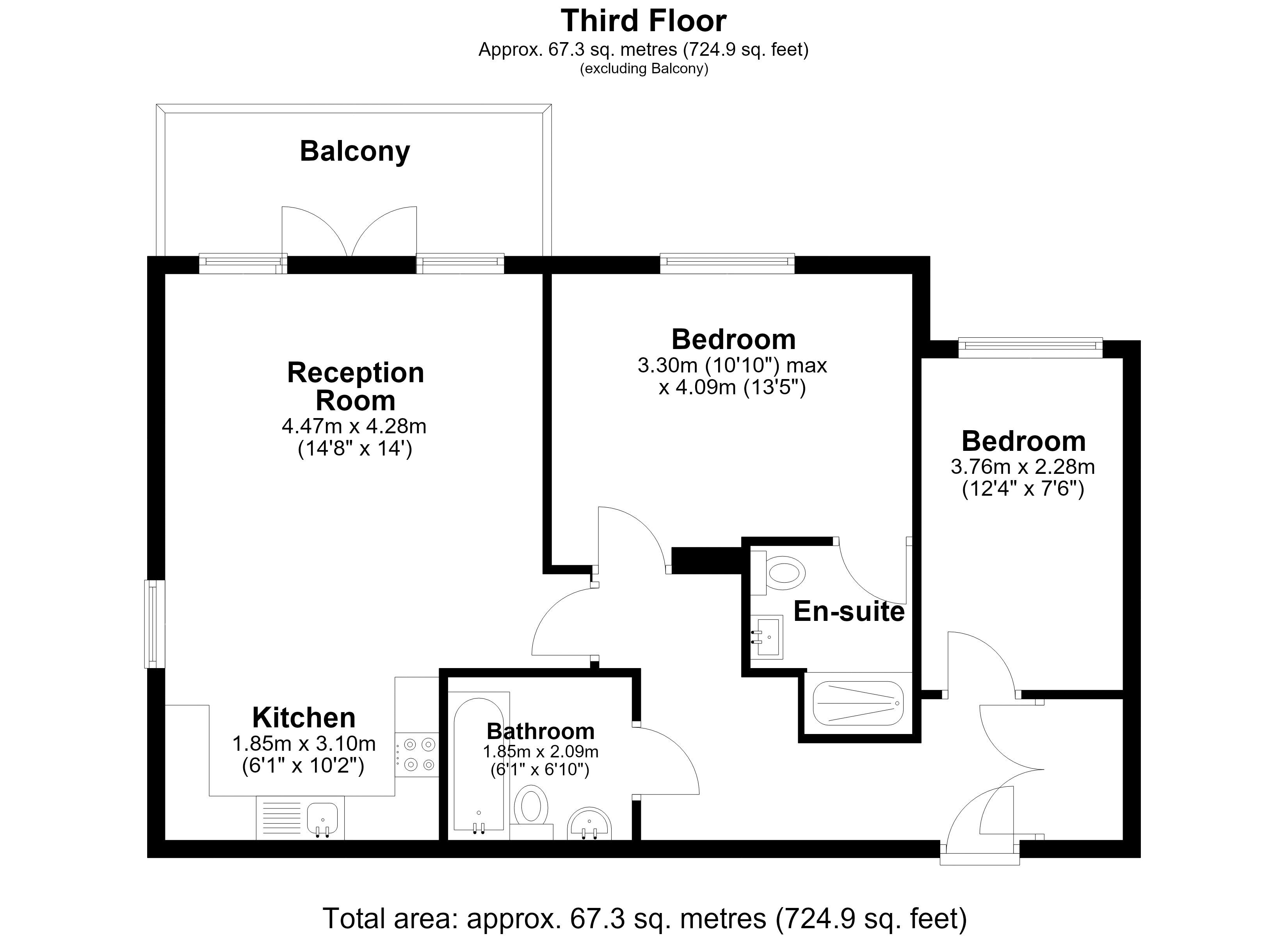 31 Waldorf House, Bessemer Road, Welwyn Garden City floorplan